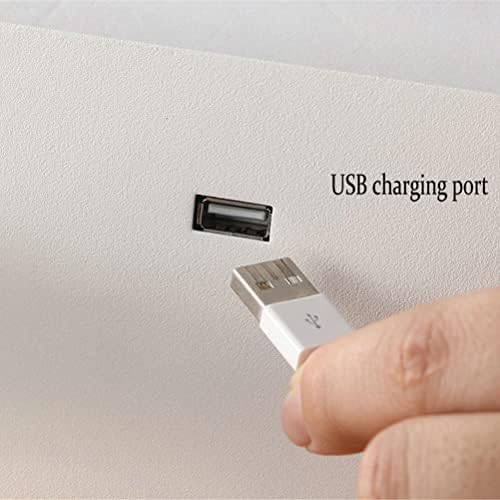 YYDSA 11W LED Indoor Wall Light with 2 Switches, Incl. USB Port and Qi Wireless Charging, Warm White 3000K Bedside Lamp 360° Adjustable 5W Reading for Bedroom, Living Room, Hallway,White