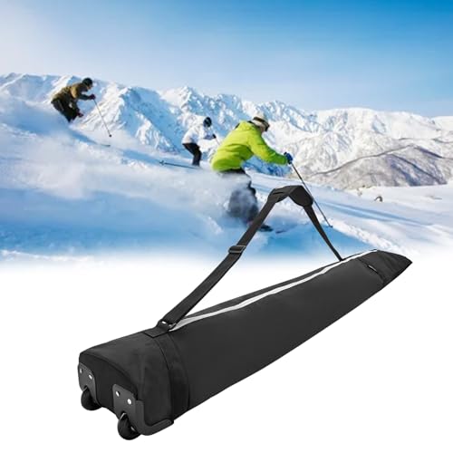 Sac de snowboard voyage à roulettes housse matelassée fixations boots de ski