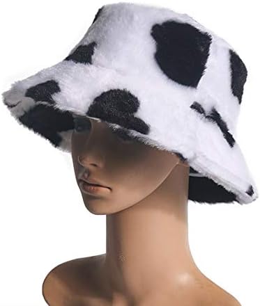 PURFANREE Women's Soft Faux Fur Bucket Hat Fluffy Winter Warmer Fisherman Cap - Image 5