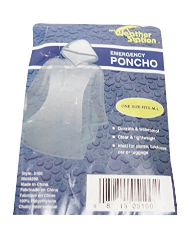 Chaby International 5100 Clear Emergency Rain Poncho2