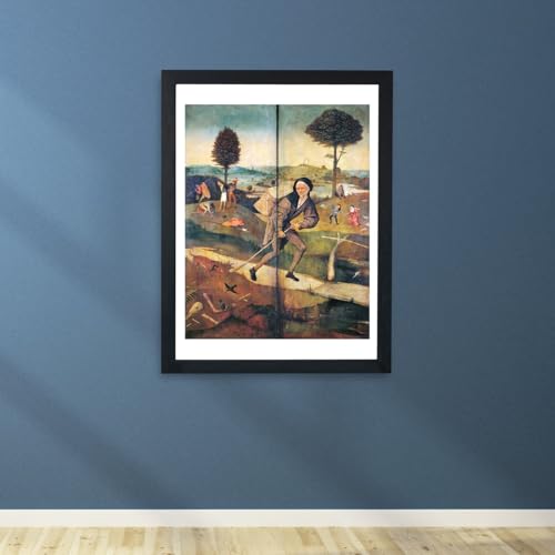 Poster encadré Hieronymus Bosch The Pedlar affiche tableau Medium pour mur