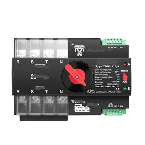 Disjoncteur triphasé tétrapolaire TOQ7 4P 125A protection tableau électrique