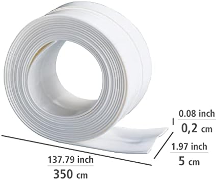 Wenko 5652021100 350 x 5 cm Waterproof Extra Large Sealing Tape, White