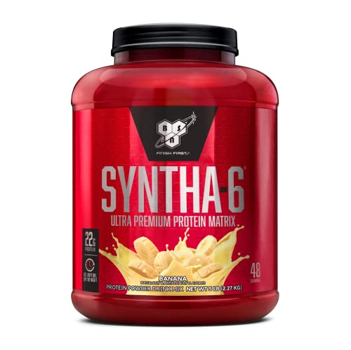 BSN SYNTHA-6 Whey Protein Powder, Banana Protein Powder with Micellar Casein, Milk Protein Isolate Powder, Banana, 48 Servings (Pack of 1) - Package May Vary #1