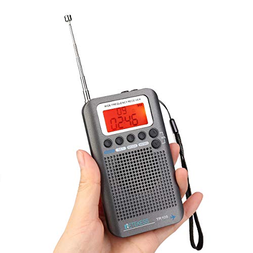 Receptor de rádio de banda de ar TR105 portátil FM AM SW VHF rádio de banda completa CB receptor alt