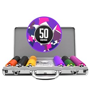 HEITOK Zestaw Żetonów do Pokera 300 szt.