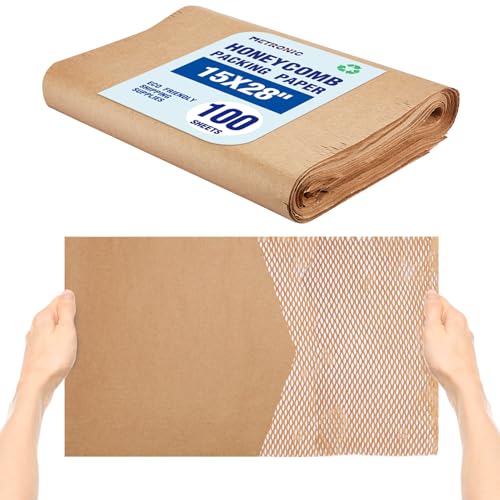 METRONIC Honeycomb Packing Paper Sheets for moving 15" x 28" 100 Pcs