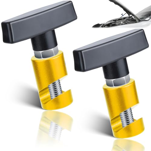 Image of ecocstm 2 PCS Car Hood Prop Struts Clamp, Hood Strut Clamp, Car Hood Holder