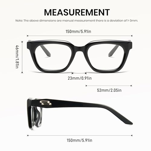 Image of Cyxus Blue Light Blocking Glasses Women Men TR90 Square Chunky Frame Computer Gaming Party 8237