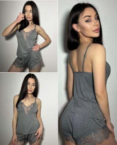 Image of Avidlove Womens Pajama Set 2 Piece PJ Set Camisole Shorts Sleepwear S-XXL