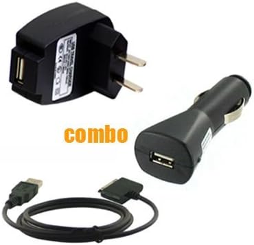 3 Piece Value Combo Accessory Bundle Kit: USB Car Charger + USB Travel Charger + USB Data Sync Cable for Sansa Fuze Series MP3 Player
