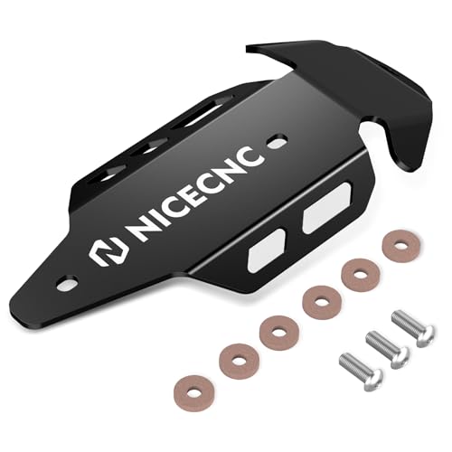 NICECNC Heat Shield Guard Protector Compatible with Yamaha YFZ450R 2009 2010 2011 2012 2013 2014 2015-2023, YFZ450RSE 2018 2019 2020 2021 2022 2023, YFZ450X 2010 2011 Black