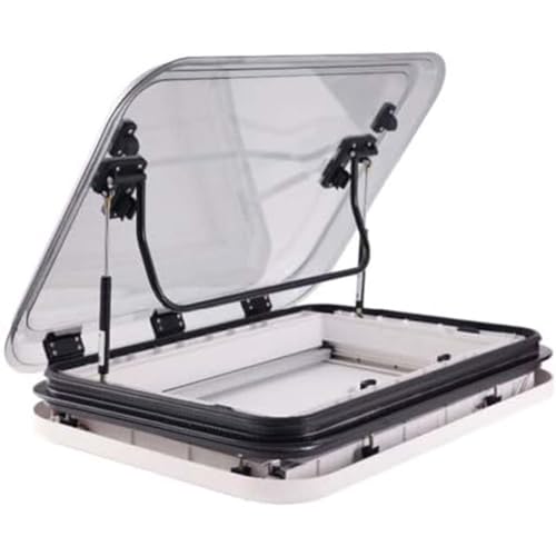 RV Skylights Roof Vent Hatch with LED Light - Replacement Skylight for Motorhomes and Caravans