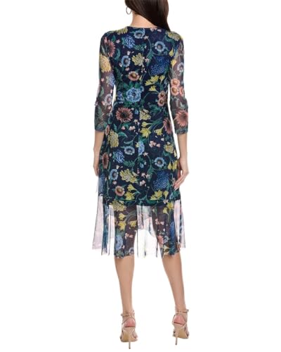 Anne Klein Women's Faux Wrap Dress W Three Quarter SLVS & R2