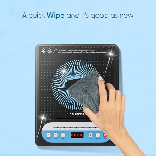 Image of CELLECOR ICT04CE Induction Cooker | 2000W | Fast Cooking | Digital Display
