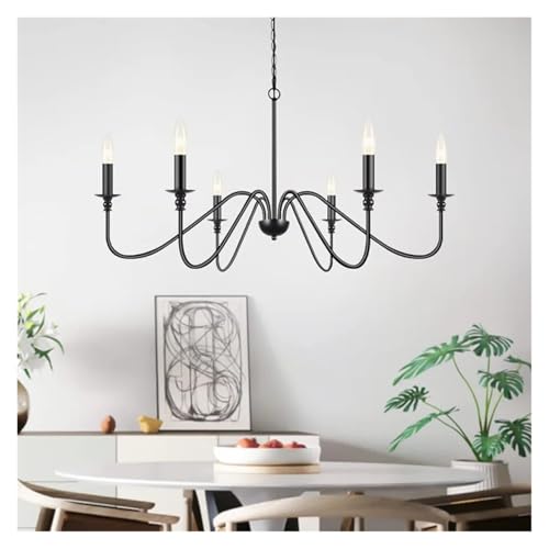 Plafond noir et or rétro avec lustre style loft à 4 lumières d'exception