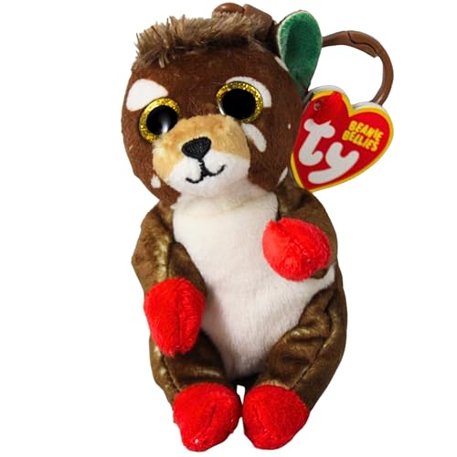 Image of Ty Beanie Bellies (Key Clip) - Juno The Reindeer – Soft Plush Stuffed Animal Multi-Colored