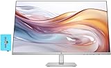 HP Series 5 527sh Height Adjust Monitor 94C50AA#ABA (Replaces M27h) w/Docztorm Dock, 27' FHD IPS (1920x1080) Display, 2X HDMI, 1x VGA, Ideal for Home & Business, Black/Silver (2025 Latest Model)