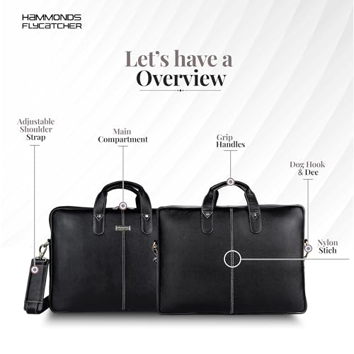 Genuine Leather Laptop Bag for Men, Padded 15.6" Laptop Sleeve, Leather Messenger Bag for Men Briefcases3