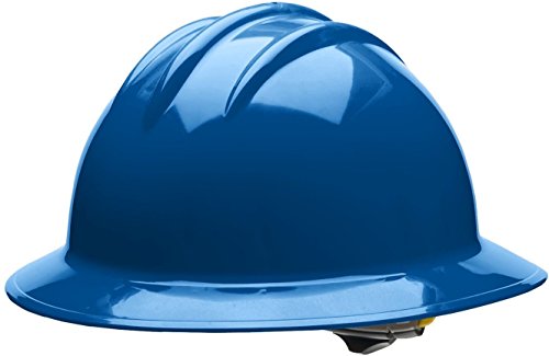 Bullard 33KBR Classic Full Brim Style Hard Hat, 6 Point Ratchet Suspension, Kentucky Blue, One Size