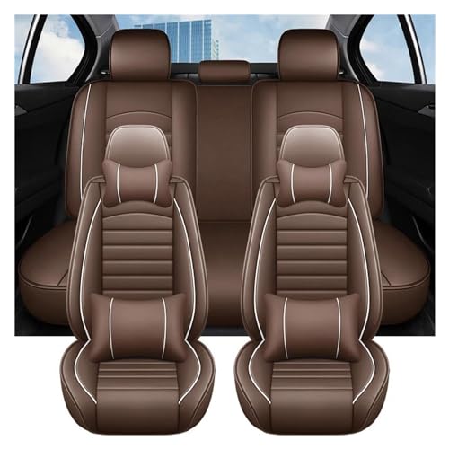 Housse de siège de voiture en cuir imperméable pour Jeep Compass - Ensemble complet 9 pièces
