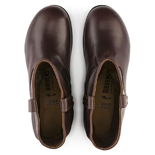 Birkenstock Sarnia Boots, Nl Espresso Natural Leather, 4.5 UK 37 EU Narrow 6 US2