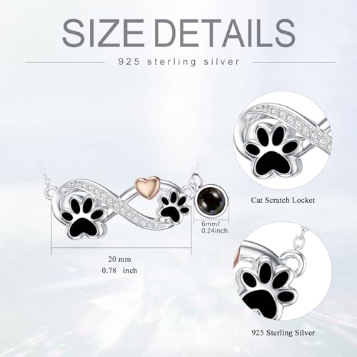 Sterling Silver Pet Urn Necklace for Ashes - Memorial Keepsake for Dog, Cat Pet2