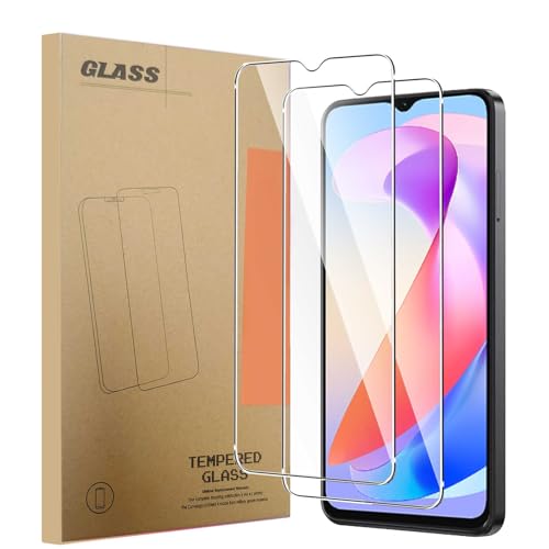 MIBZOR 2 Stück Schutzfolie für Oukitel C1 / C1 Pro/Oukitel C2 / C3 (6.52') Panzerglas Glasfolie 9H Härte Hartglas, Gehärtetes Glas HD Displayschutz, Displayschutzfolien Panzer Schutz Glas
