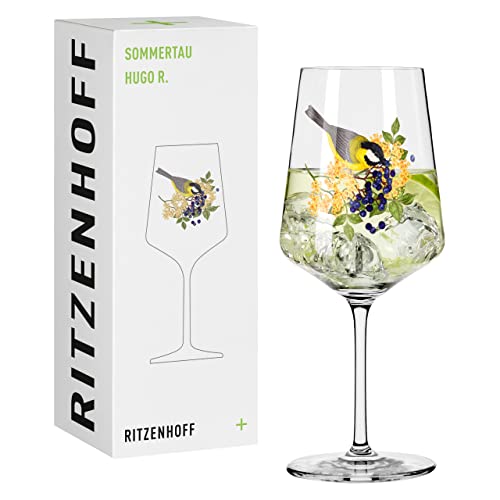 RITZENHOFF 2931015 Hugo - Vaso de aperitivo (500 ml), diseño de pájaro, multicolor