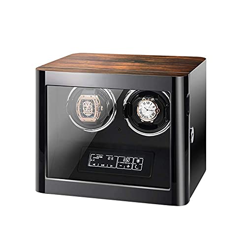Boîte boîtier de montre luxe en peinture à piano et cuir PU avec écran tactile