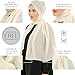 Ayisah Chiffon Hijab Scarf for Women - Light Beige Chiffon Hijab Muslim Headscarf - Fashion Scarf Headscarf Shawl (Light Beige)