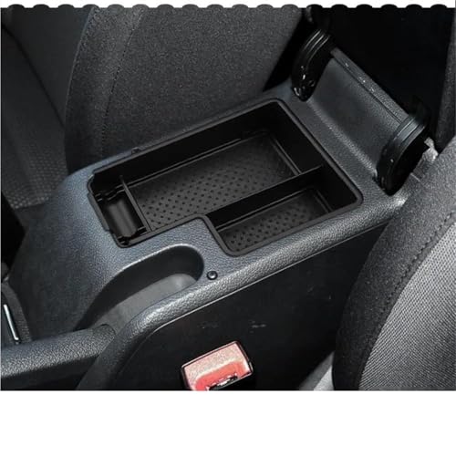 Boîte de rangement centrale pour accoudoir voiture en noir