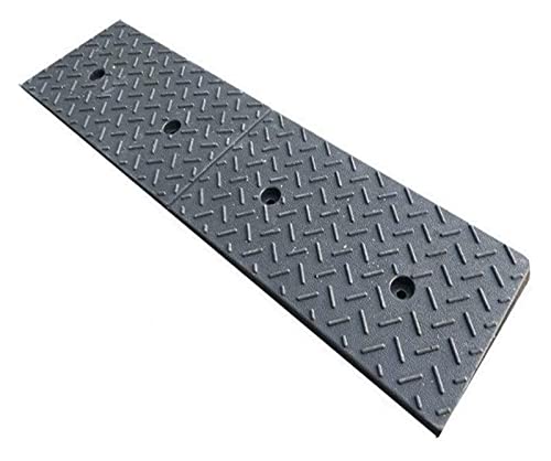 Rampa de goma negra 98x25x6 cm para estacionamiento miniatura 1
