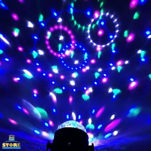 Globo de Luzes Coloridas Giratória Iluminação para Festa Decoração RGB e Balada