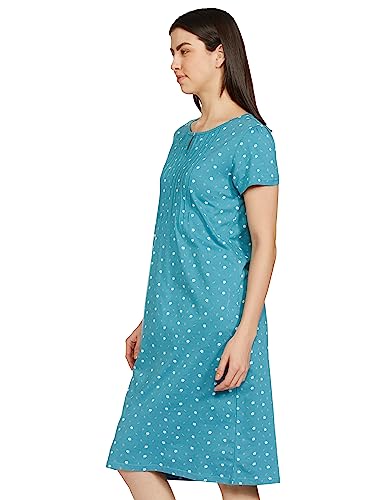 Image of Amazon Brand - Eden & Ivy Women's Cotton Knee Length Regular Fit Nighty