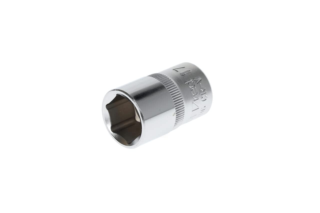 GEDORE red Socket, 1/2" 12.5 mm drive, hexagonal, 17 mm AF, Tool, R610001706, steel