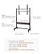 VEVOR rollbarer TV-Ständer TV-Wagen für 1397-2540 mm Bildschirme, höhenverstellbarer tragbarer Monitorständer mit Ablage bis zu 92,99 kg für Wohnzimmer Schlafzimmer Büro (Max VESA 800 x 600 mm)