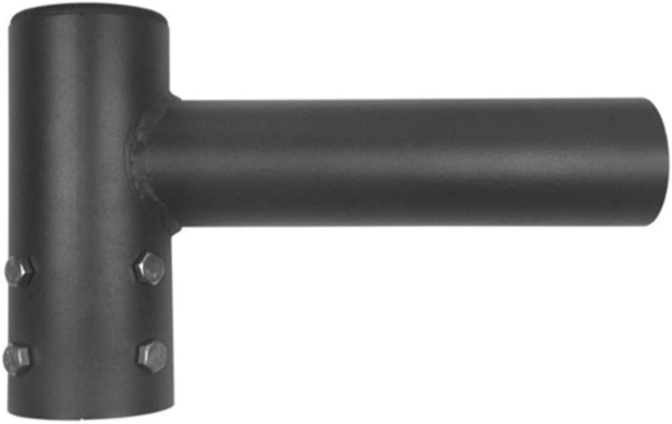 Single Horizontal Tenon Steel Spoke Bracket for 2 3/8 Inch Slip Fitter Light Fixtures, 150W-300W LED Parking Lot Lights