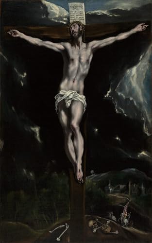 Lienzo Cristo en croce di El Greco pintura artística de alta fidelidad 60x90