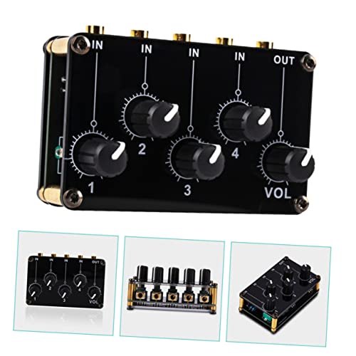 Table de mixage audio entrées stéréo anti-souffle mini - 6