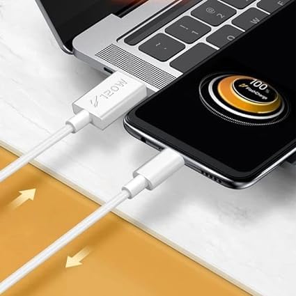 Image of Original 120 Watt Flash Charging USB to C Cable Compatible with vivo X90, X90 Pro, X80, X80 Pro, X70, X70 Pro, X60, X60 Pro, iqoo Neo 6, Neo 7, Neo 7 Pro (120W Cable) (fast140)