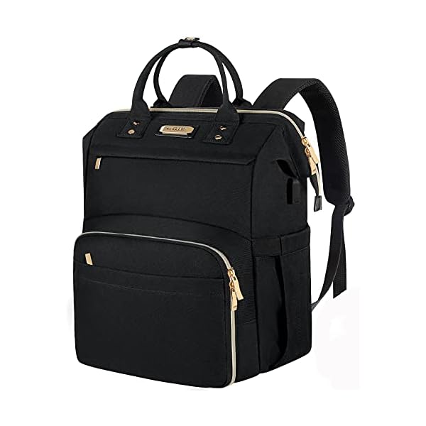 JCDOBEST Lunch Bag Backpack, Insulated Cooler Backpack Lunch Box Laptop Backpack with USB Port for Women Men Fits 15.6 Inch Laptop