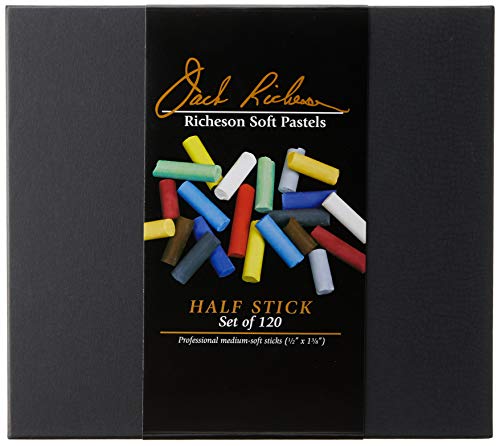 Jack Richeson 4281200 Signature Assorted Round Half Stick Pastels (Set of 120)
