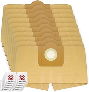 SPARES2GO Strong Dust Bags for Karcher WD3 WD3P MV3 Wet & Dry Vacuum Cleaner (Pack of 10 + Freshener Tabs)