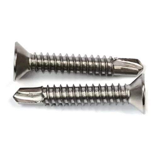 #14-14 Phillips Flat Head Self Drilling Screws 410 Stainless Steel TEK Sheet Metal Screws #14-4 x 1-1/2