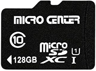 Micro Center 128GB Class 10 MicroSDXC Flash Memory Card with Adapter for Mobile Device Storage Phone, Tablet, Drone & Full HD Video Recording - 80MB/s UHS-I, C10, U1 (1 Pack)