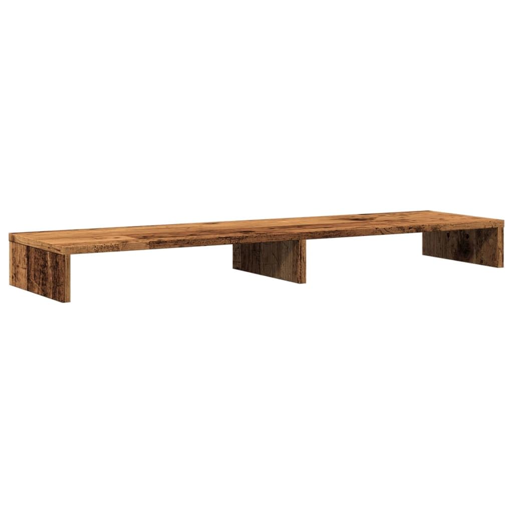 Supporto doppio per monitor, rialzo per monitor in legno