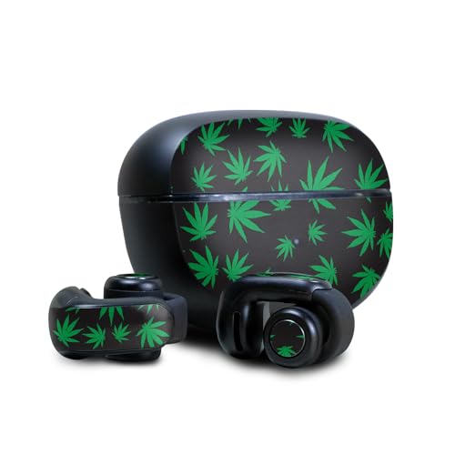 Image of Skin Compatible with Bose Ultra Open Earbuds - Marijuana - Premium 3M Vinyl Protective Wrap Decal Cover - Easy to Apply | Crafted in The USA by MightySkins
