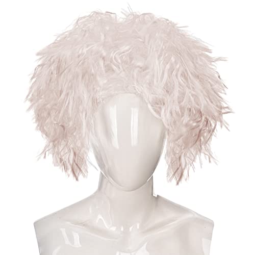 Qnprt QN-MENSCIWIG-WHITE-M Crazy Scientist Wig,White Mad Scientist Costume Adult Wig,Albert Einstein Goggles,Evil Scientist Lab Coat,Experiment Gloves,Plastic Beaker,Moustache And Eyebrows Accessories thumb #1