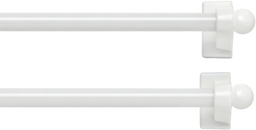 Bali Blinds Magnetic Rod, 7-14", White, 2-Pack